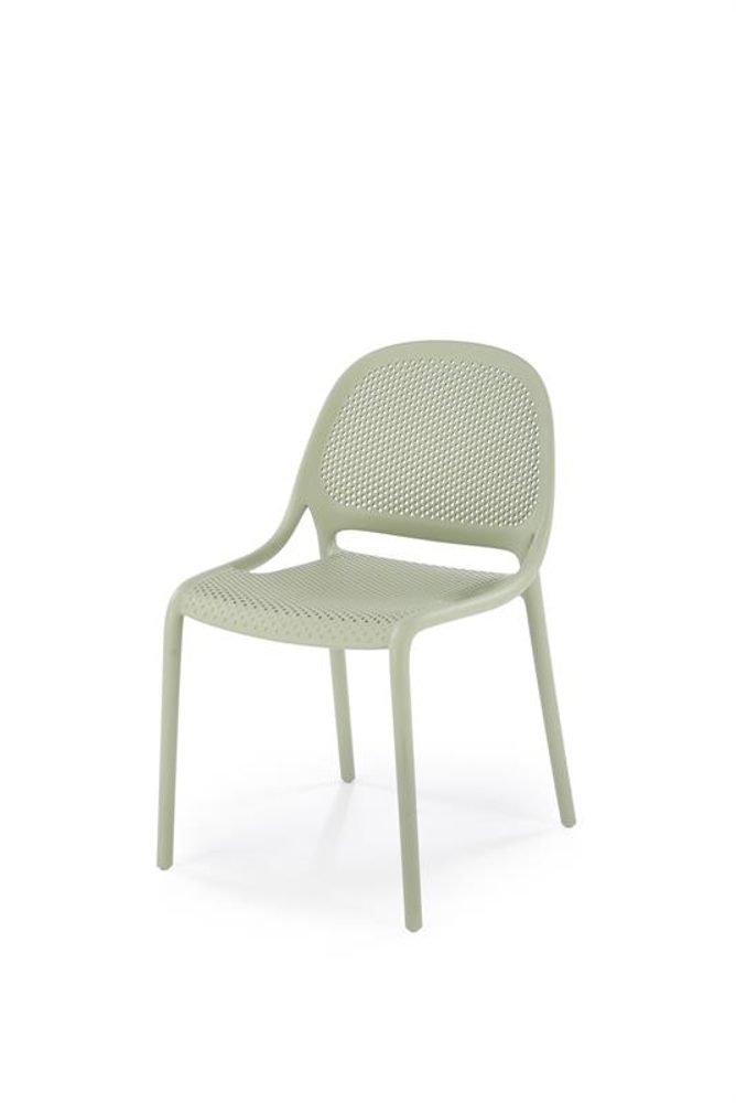 Levně Halmar Plastová stohovatelná jídelní židle K532 - mátová