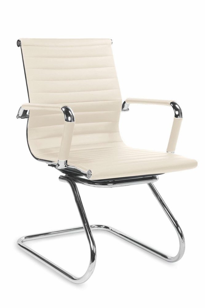 Levně Halmar Konferenční židle Prestige Skid, krémová