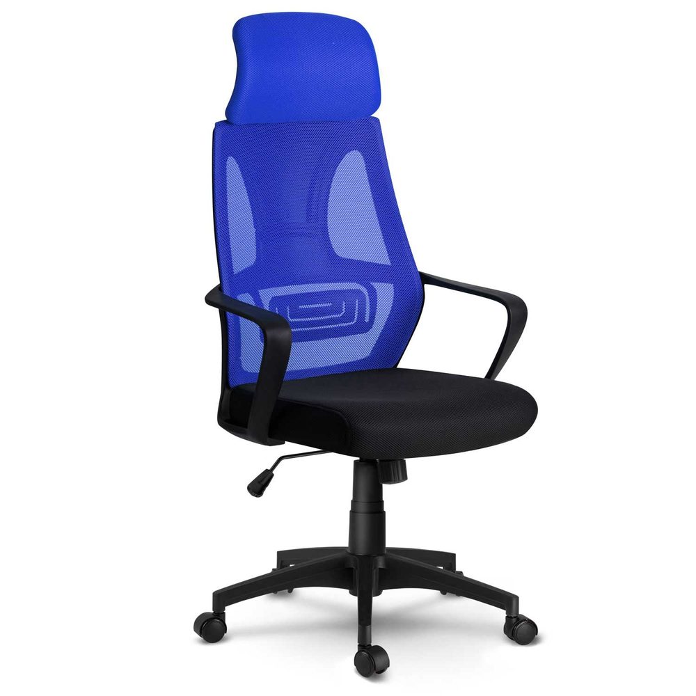 Levně Global Income s.c. Kancelářská síťovaná židle Praga - modrá