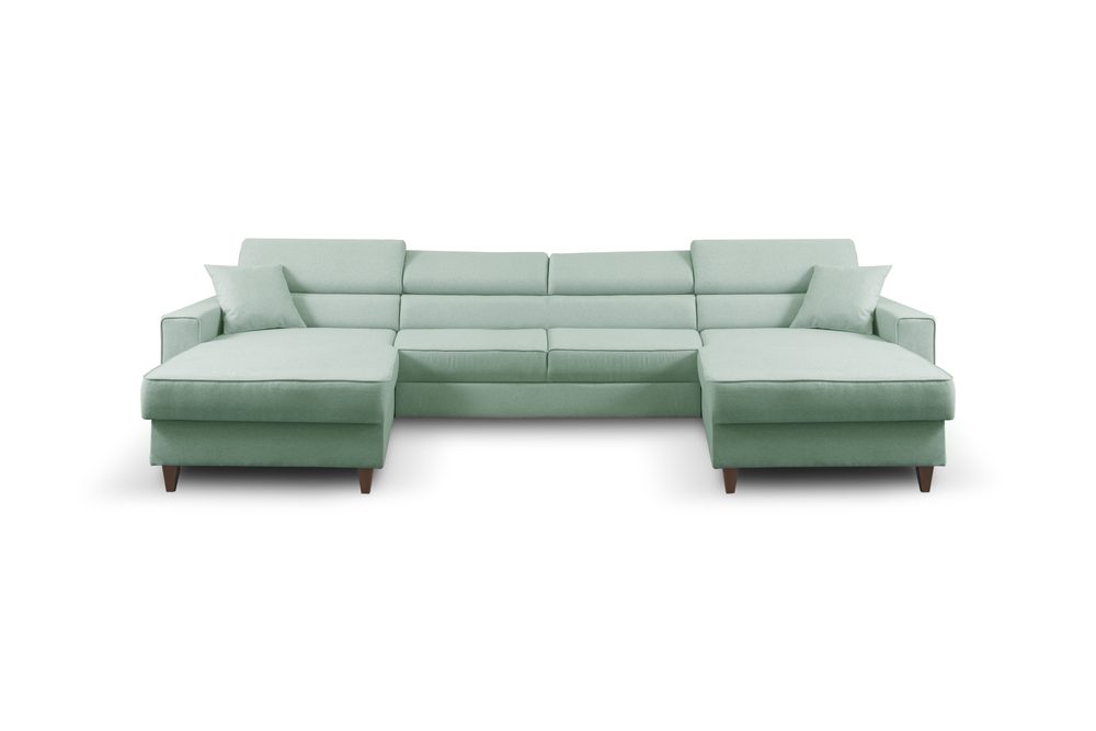 Furniture Sobczak Sedací souprava ve tvaru U Nici Bis - Zelená