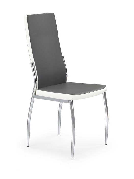 Levně Halmar Jídelní židle K210, šedo-bílá