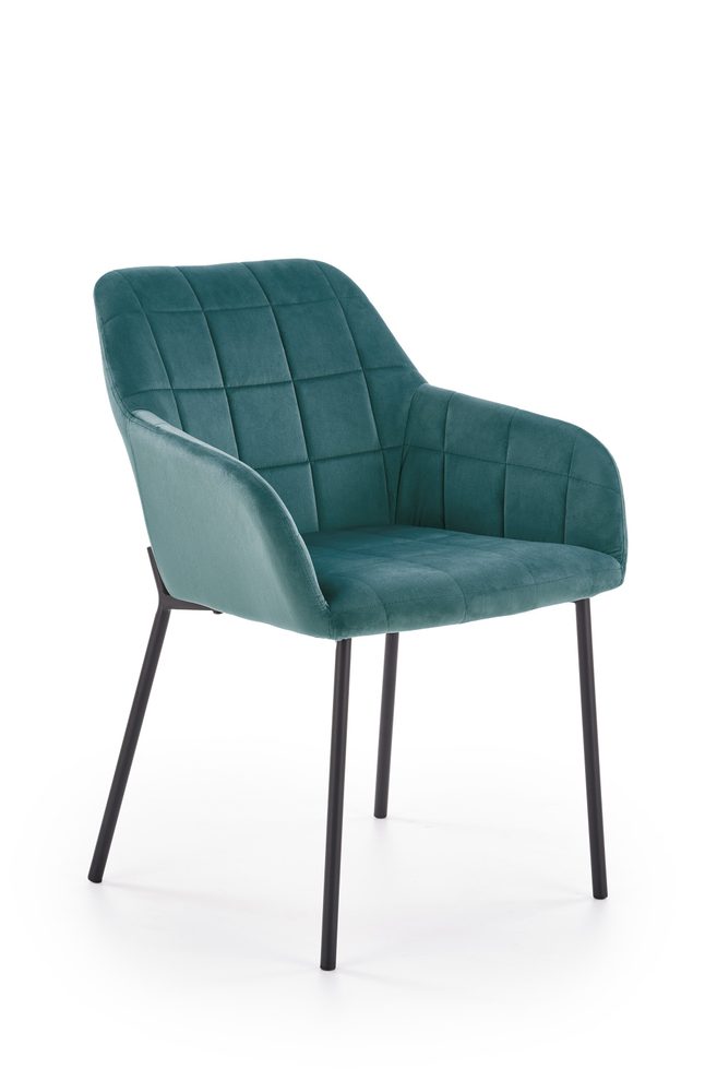 Levně Halmar Jídelní židle K305 - tmavě zelená