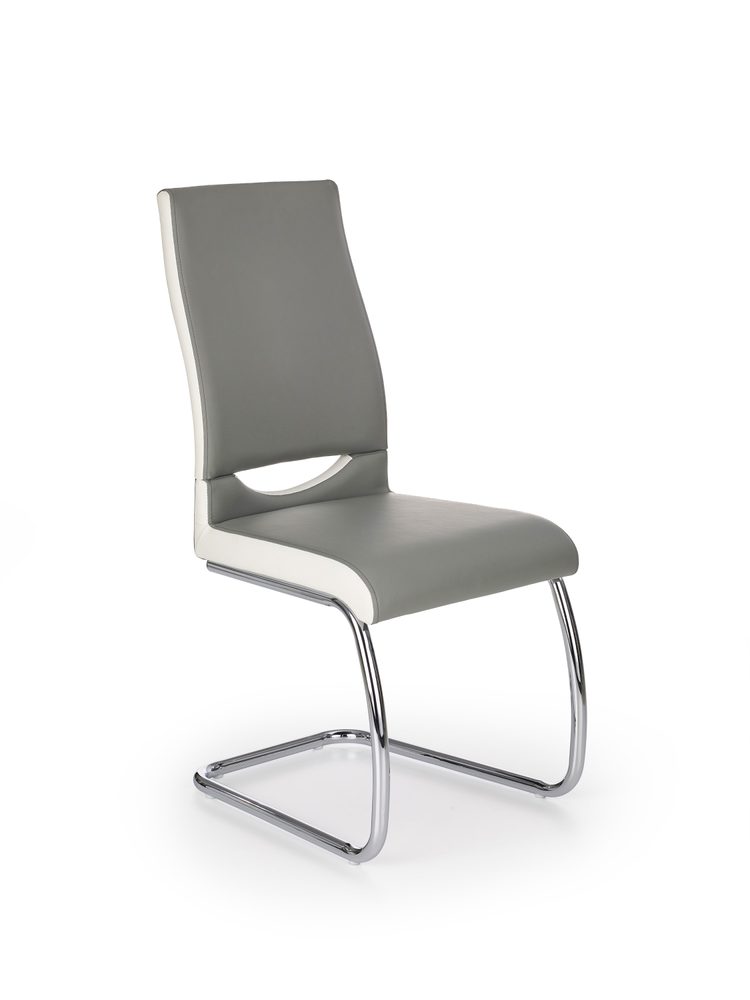 Levně Halmar Jídelní židle K259, šedo-bílá