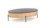 Konferenční stolek Zenga, s otočnou funkcí, zlatý dub