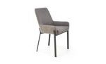 Jídelní židle K439, tmavě šedá/béžová