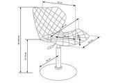 BAROVÁ ŽIDLE MATRIX 2, BÍLÁ/ČERNÁ