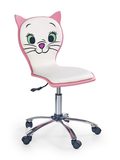 Dětská židle Kitty 2, bílá/růžová