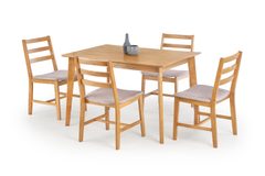 Jídelní sestava Cordoba, stůl + 4 židle, světlý dub