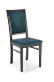 Jídelní židle Sylwek 1, černá/tmavě zelená