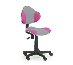 Dětská židle Flash 2, šedá/růžová