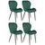 Jídelní židle Prince 2.0, set 4 kusů - zelená