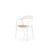 Plastová stohovatelná jídelní židle K530 - bílá