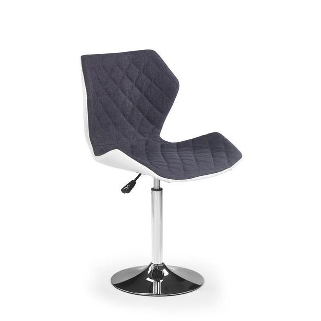 Barová židle Matrix 2, bílá/šedá