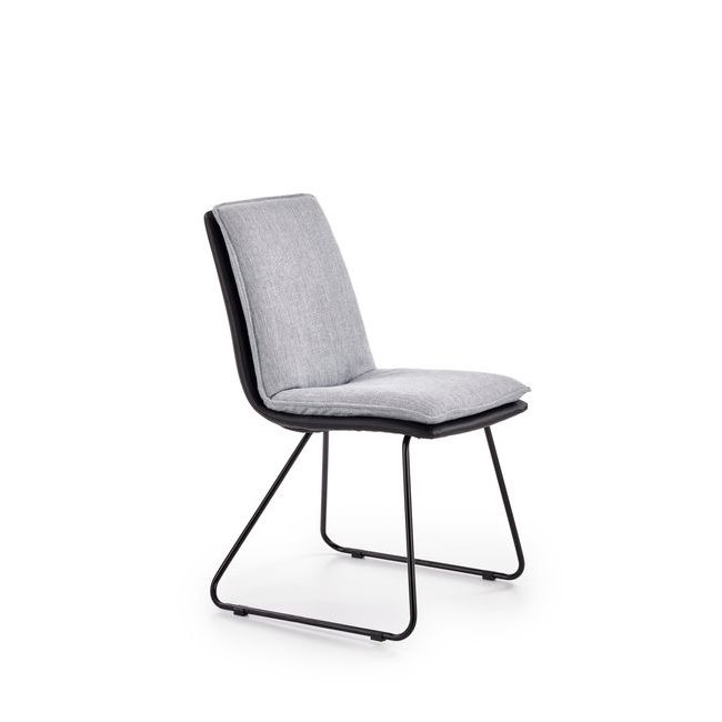 Jídelní židle K326 šedá/černá
