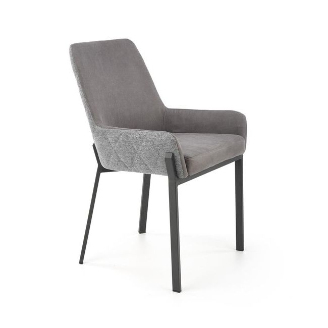 Jídelní židle K439, tmavě šedá/šedá