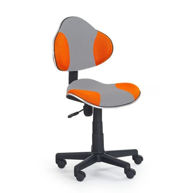 Dětská židle Flash 2, šedá/oranžová