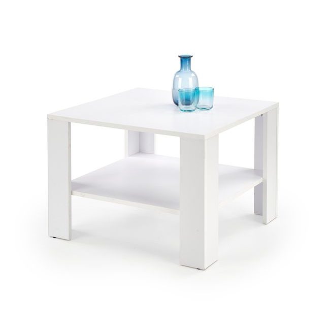 Konferenční stolek Kwadro, čtvercový, bílý