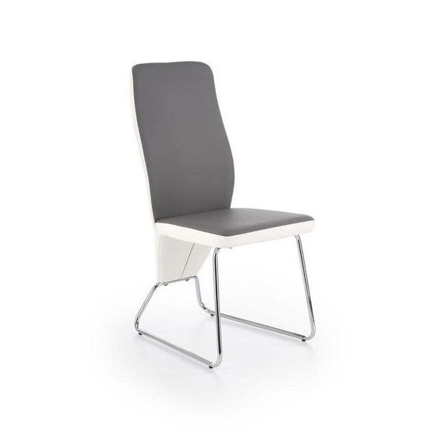 Jídelní židle K299, bílá/šedá