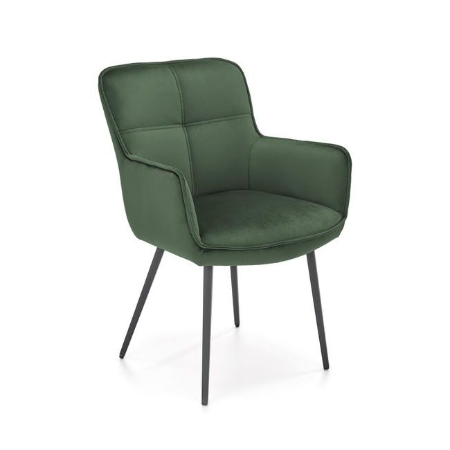 Jídelní židle K463, tmavě zelená
