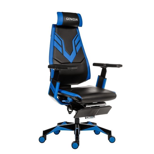 Herní židle Genidia, černá/modrá