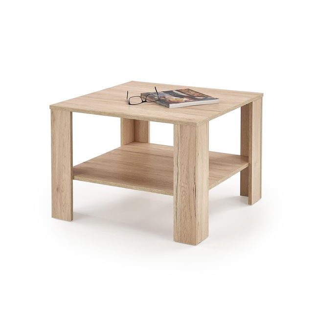 Konferenční stolek Kwadro, čtvercový, dub san remo