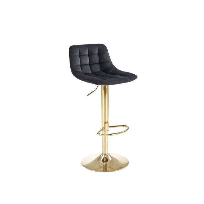 Barová židle H120, černá/zlatá