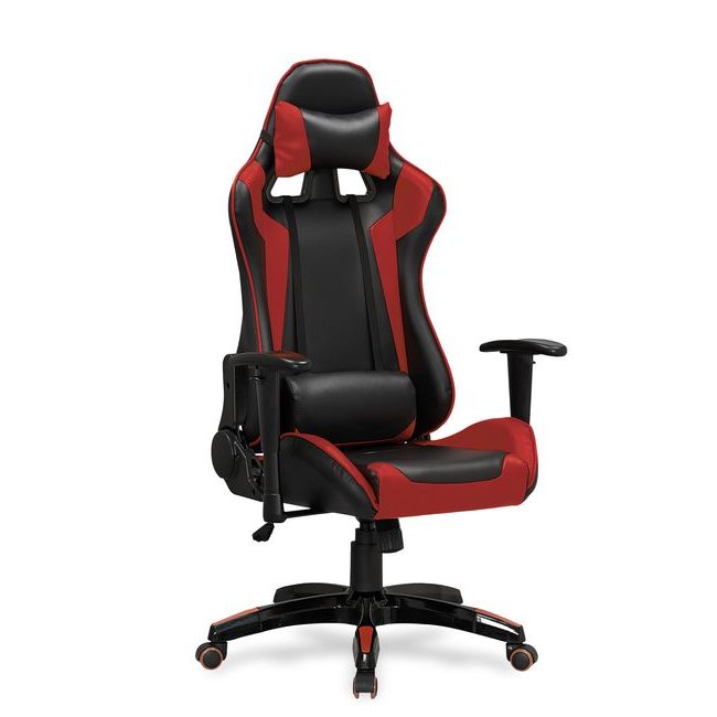 Herní židle Defender, červená/černá