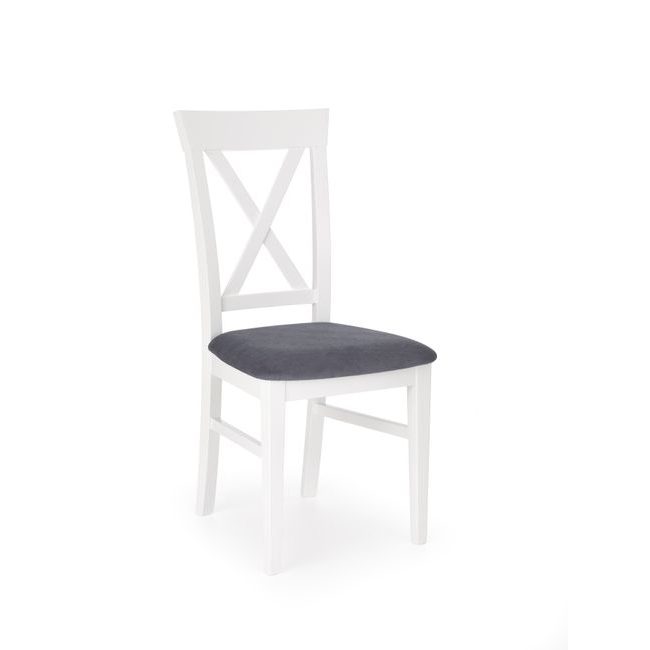 Jídelní židle Bergamo, bílá/šedá