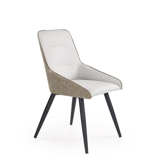 Jídelní židle K243, bílo-šedá