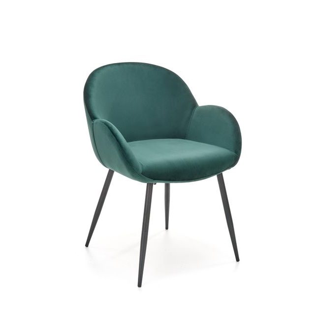Jídelní židle K480, tmavě zelená