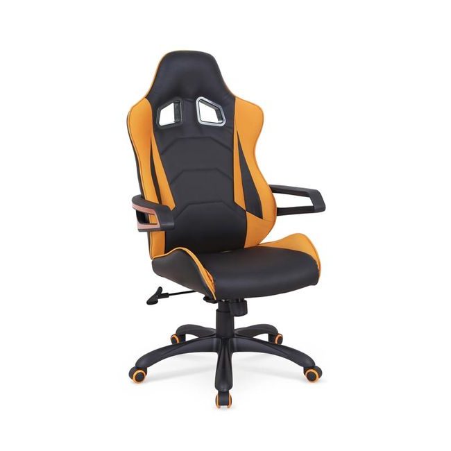 Herní židle Mustang, černá/oranžová