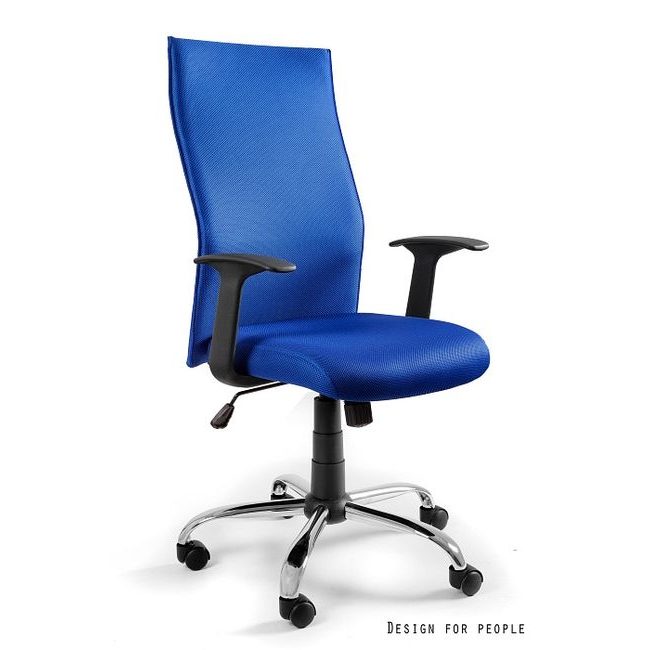 Kancelářská židle Black on Black, modrá