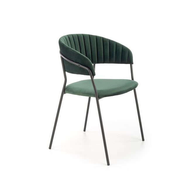 Jídelní židle K426, tmavě zelená