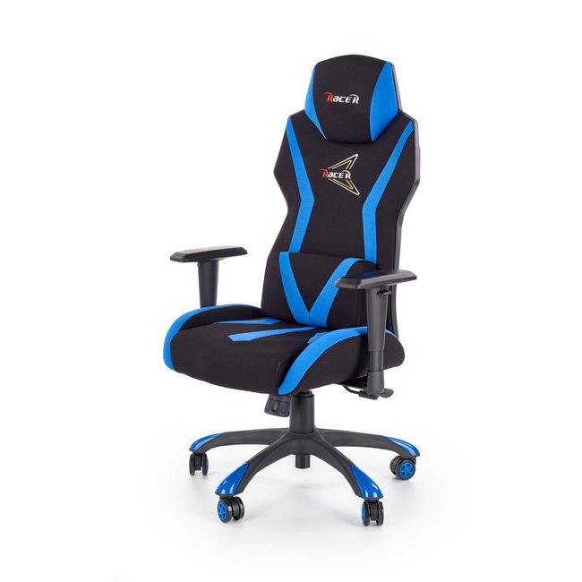 Herní židle Stig, černá/modrá