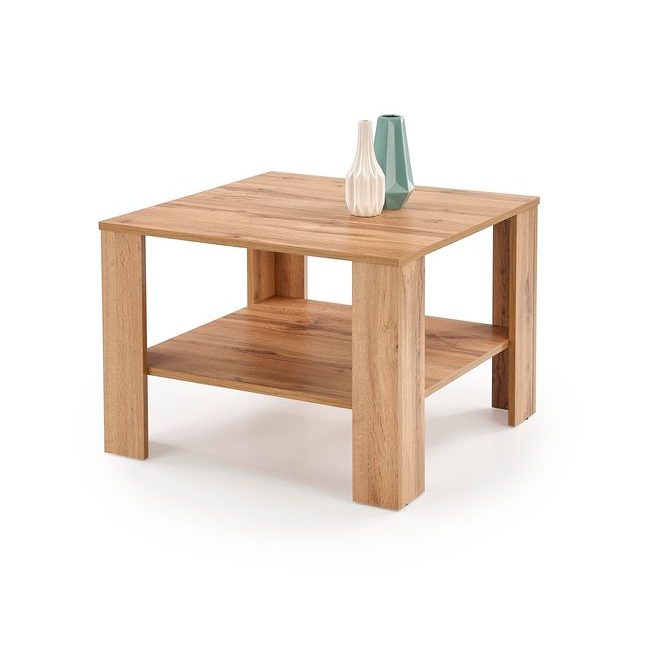 Konferenční stolek Kwadro, čtvercový, dub votan