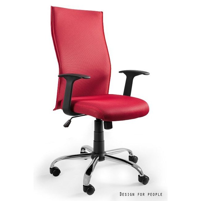 Kancelářská židle Black on Black, červená