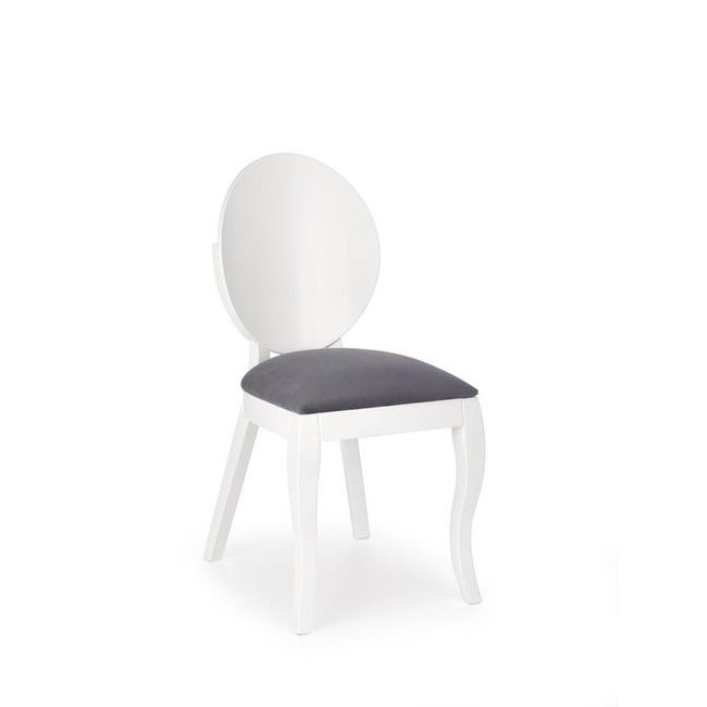 Jídelní židle VERDI, bílá/šedá