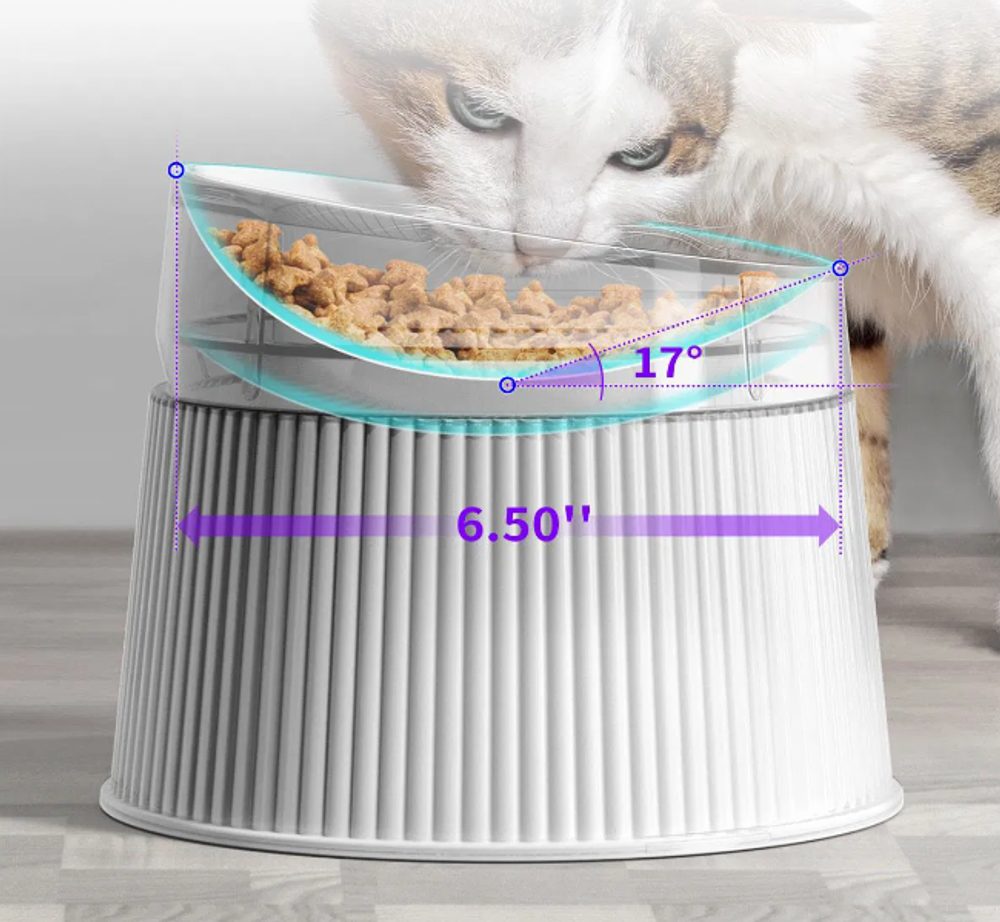 UahPet Geometry Ergonomická miska pro kočky (zdjęcie 3)