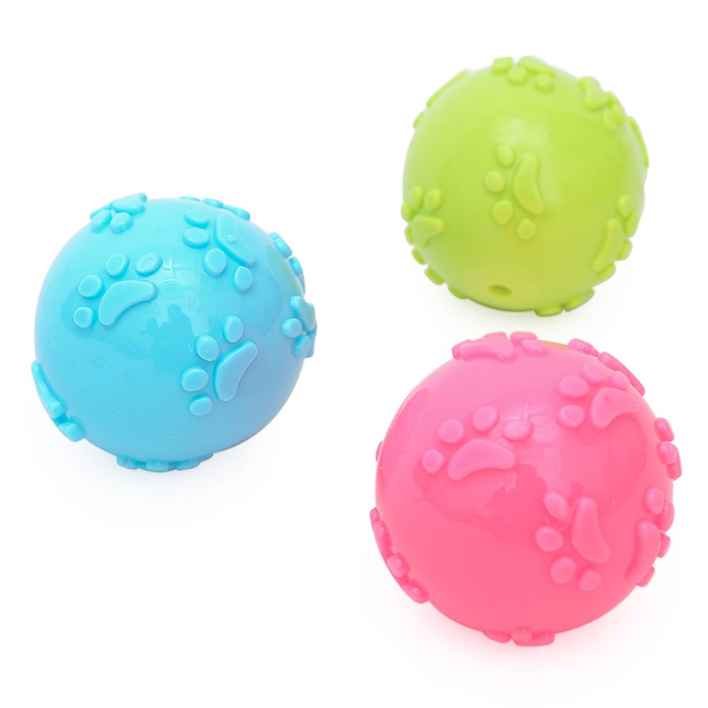 Reedog Fantastic pískací, gumový míček, 6 cm - Modrá