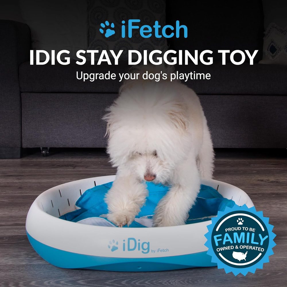 iFetch iDig Stay Digging Toy.
  iFetch Dig Stay, die neueste Ergänzung der iFetch-Spielzeugfamilie.
 
 

 
 
 
Ein Spielzeug, drei verschiedene Unterhaltungsmöglichkeiten
Dank dieses Spielzeugs wühlt Ihr Hund nicht mehr im Garten oder auf Teppichen und Schuhen herum.
Durchmesser: 55 cm
Höhe: 10 cm
 

 
 