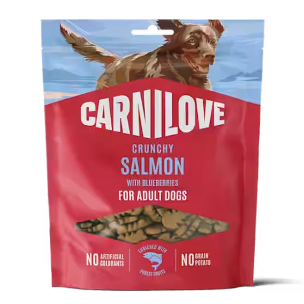 Carnilove Dog Crunchy Snack Salmon & Blueberries 200g | Pamlsky pro psy