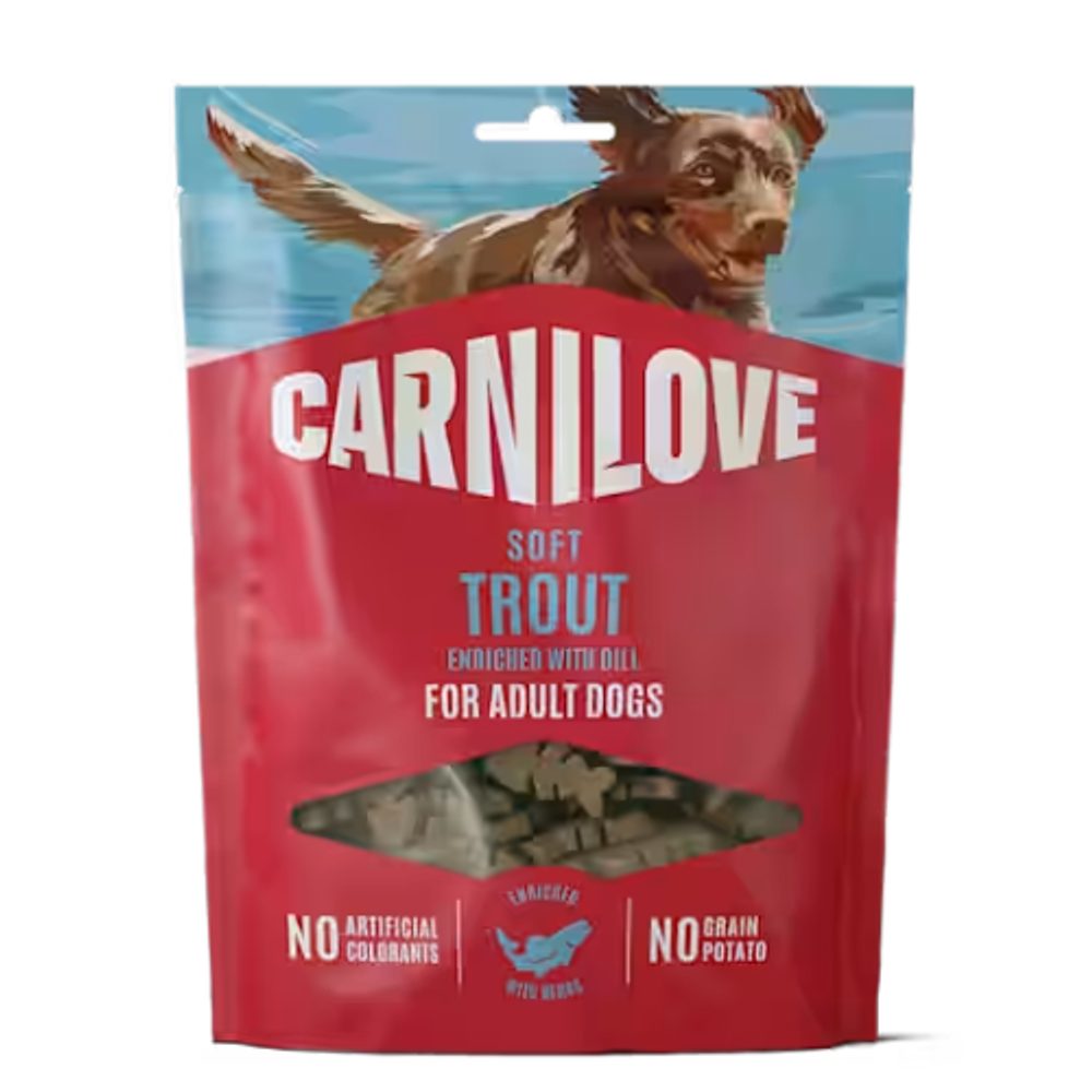 Carnilove Dog Soft Snack Trout & Dill 200g | Pamlsky pro psy