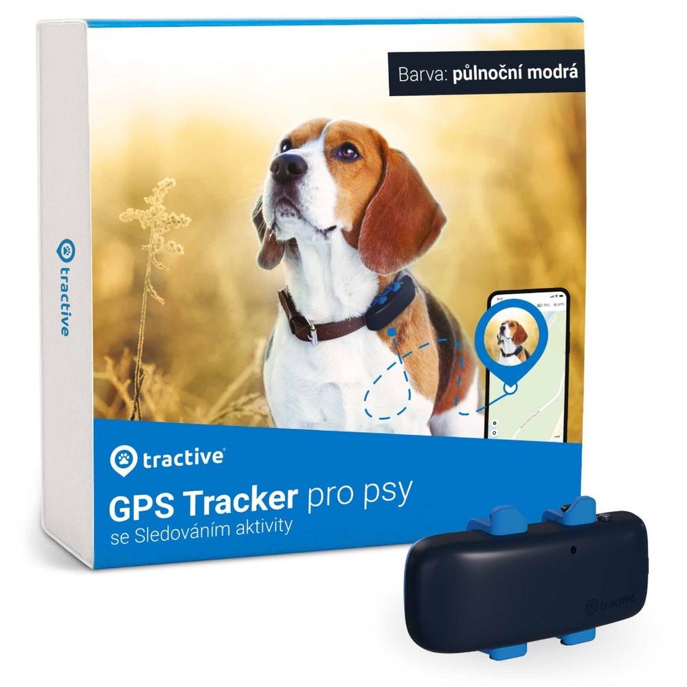 Tractive GPS DOG 4 – Tracker a monitor aktivity pro psy - Modrá