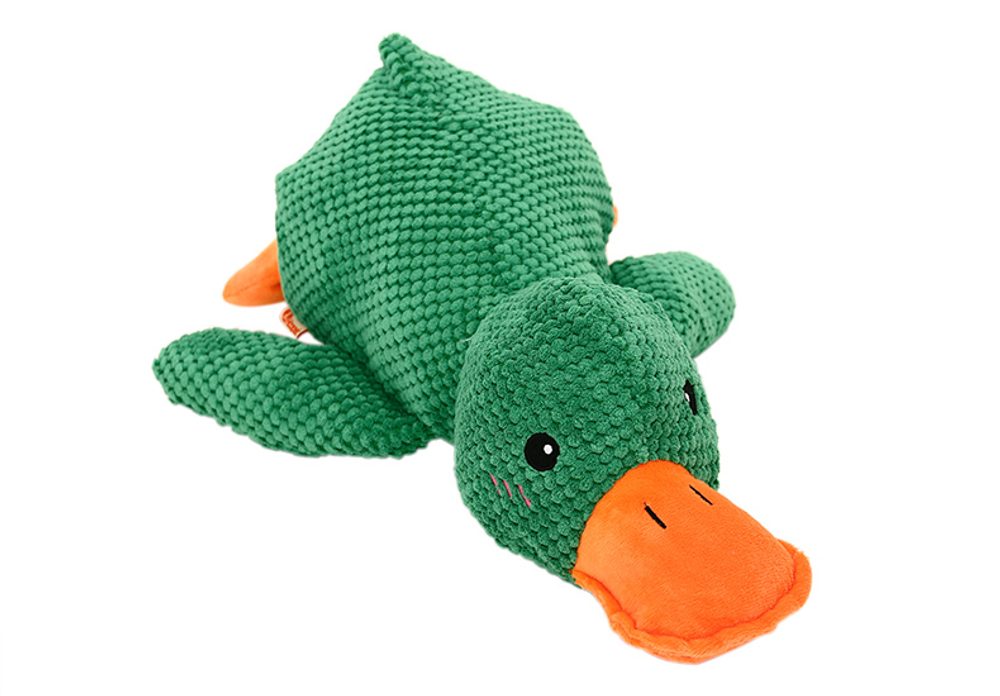 Reedog plyšová kachna zelená 45cm hračka pro psy - zelená