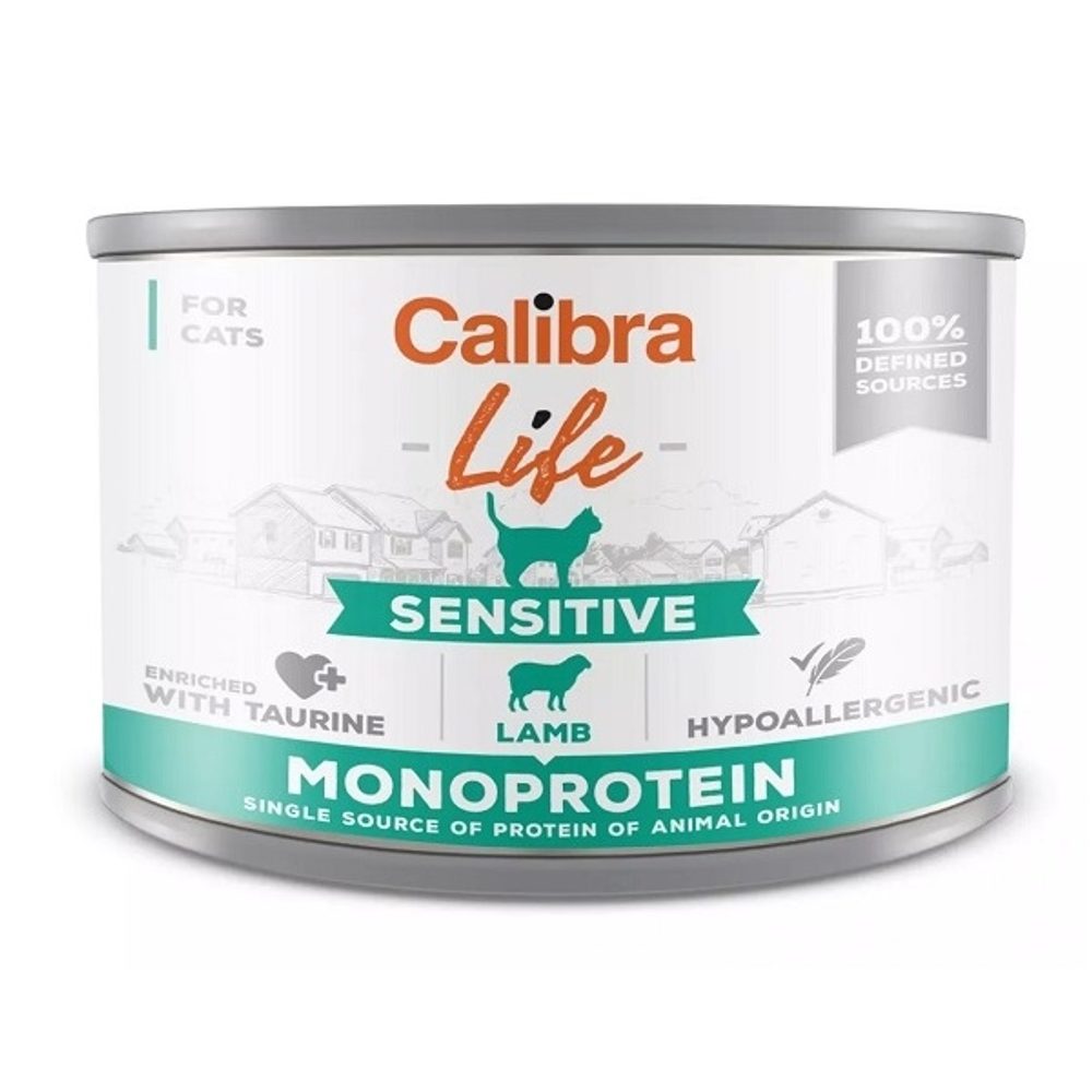 Calibra Cat Life konzerva Sensitive Lamb 200 g | Konzerva pro kočky