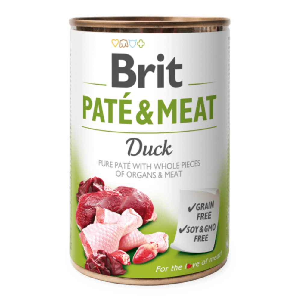 Brit konzerva Paté & Meat Duck 400 g | Konzerva pro psy