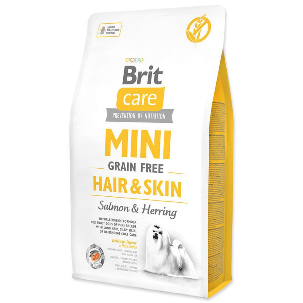 Brit Care Mini GF Hair & Skin Salmon & Herring 2 kg | Granule pro psy