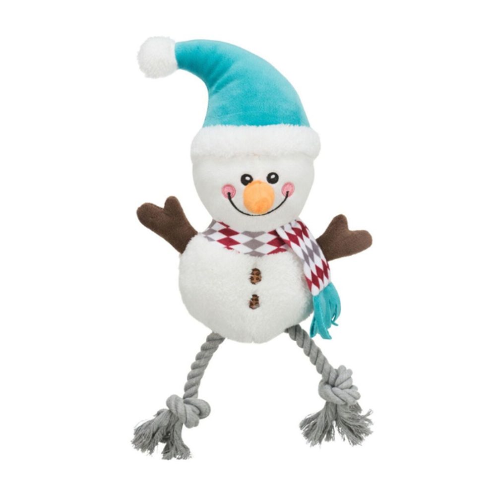 Xmas SNOWMAN, plyš/bavlna, 41 cm