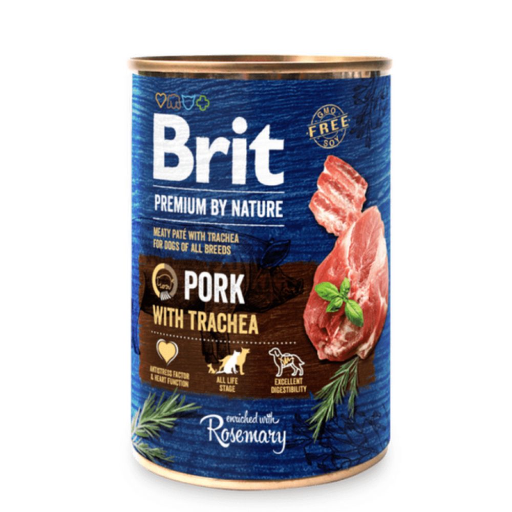 Brit konzerva Premium by Nature Pork & Trachea 400 g | Konzerva pro psy