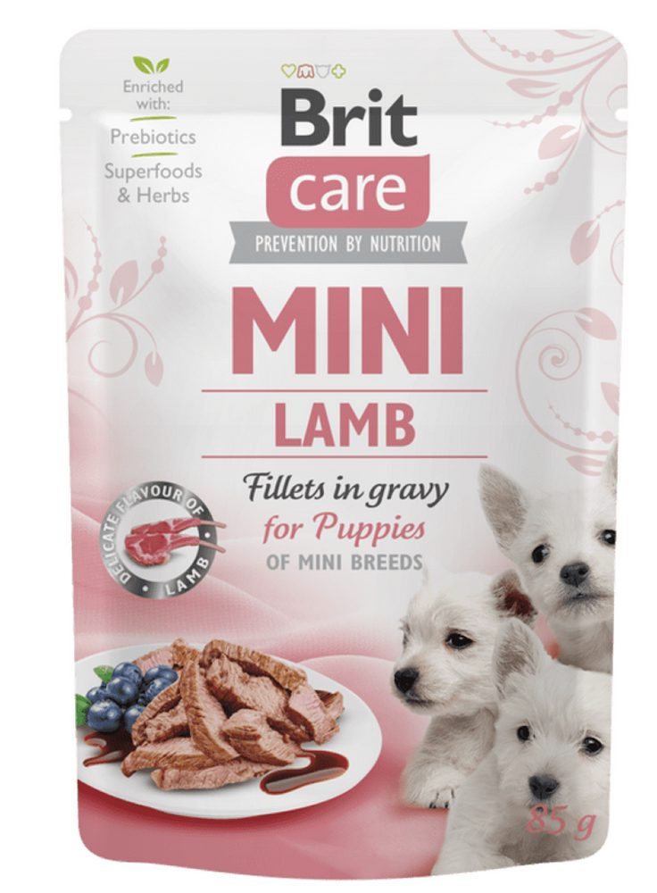 Brit Care Dog kapsička Mini Puppy Lamb fillets in gravy 85 g | Kapsička pro psy
